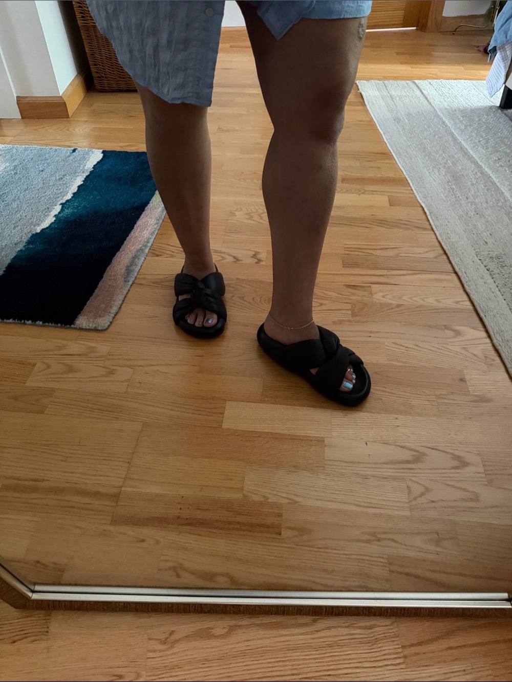 Marni Black Knotted Leather Slide Sandals - Picture 6 of 6